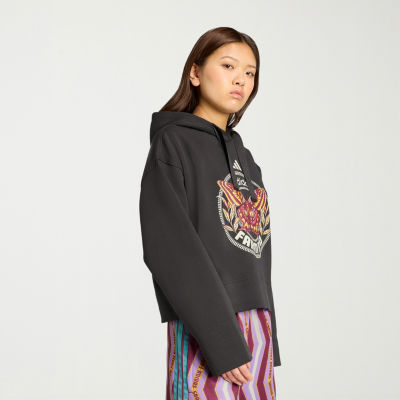 adidas Womens Long Sleeve Fleece Active Hoodie