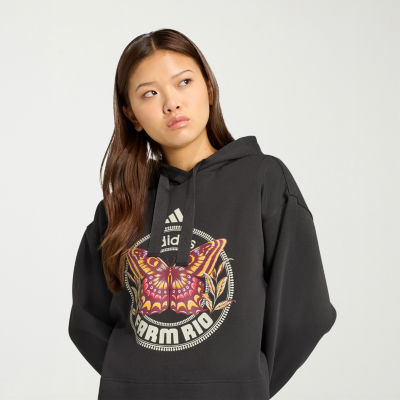 adidas Womens Long Sleeve Fleece Active Hoodie