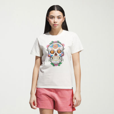 adidas Womens Crew Neck Short Sleeve Active T-Shirt