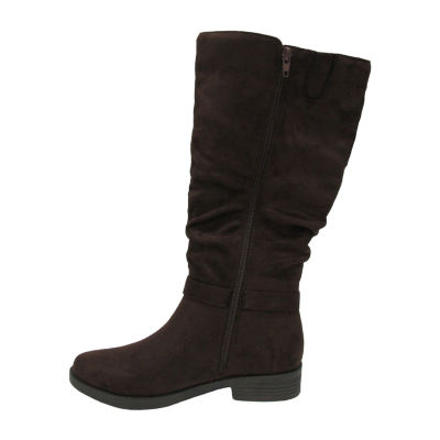 Pop Womens Chambers Flat Heel Slouch Boots