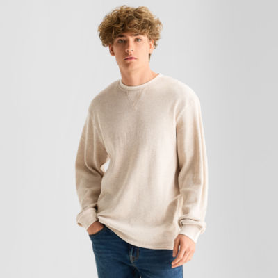 Arizona Mens Crew Neck Long Sleeve Regular Fit Thermal Top