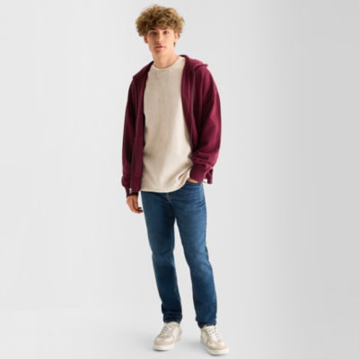 Arizona Mens Crew Neck Long Sleeve Regular Fit Thermal Top