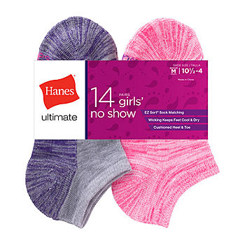 Hanes Women's Cool Comfort No Show Socks, 10-Pair Value Pack 