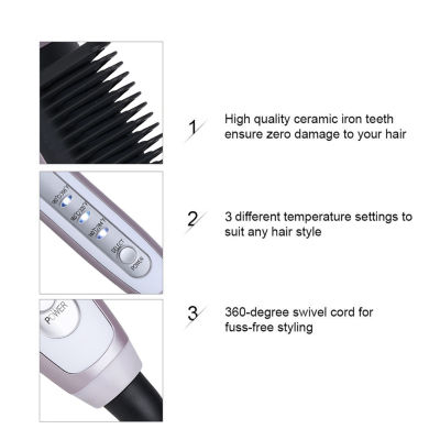 PTC Ceramic Hair Straightener -Pink