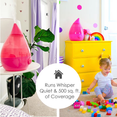 Crane Drop 1 Gallon Ultrasonic Cool Mist Humidifier - Pink