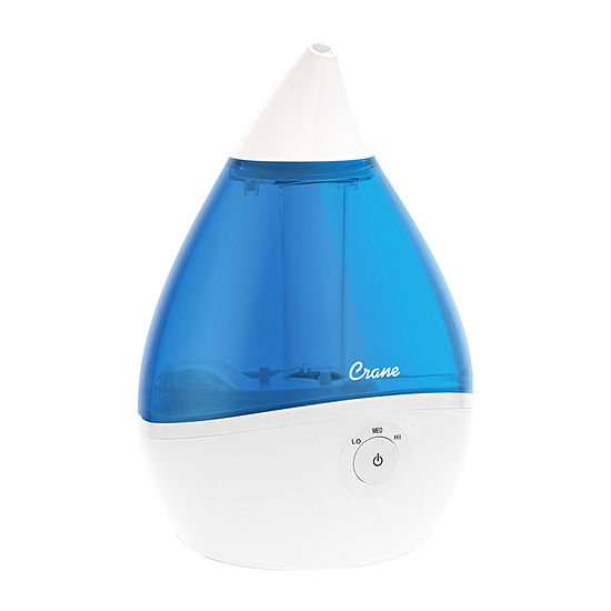 Crane Droplet 0.5 Gallon Ultrasonic Cool Mist Humidifier - Blue/White ...