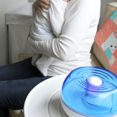 Crane Personal 0.2 Gallon Ultrasonic Cool Mist Humidifier - Blue/White