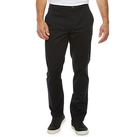 St. John's Bay Dexterity Mens Adaptive Slim Fit Flat Front Pant