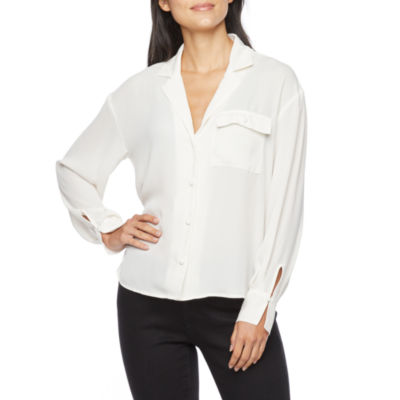 Worthington Womens Long Sleeve Regular Fit Button-Down Shirt - JCPenney