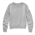 Thereabouts Little & Big Girls Round Neck Long Sleeve Pullover Sweater