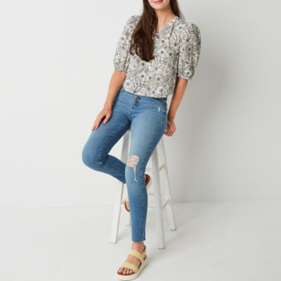 a.n.a Womens Button Fly Skinny Fit Jean