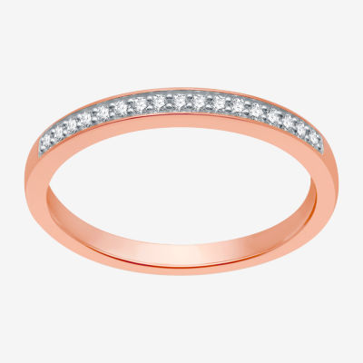 I Said Yes (H-I / I1) 1/10 CT. T.W. Lab Grown White Diamond Sterling Silver Wedding Band