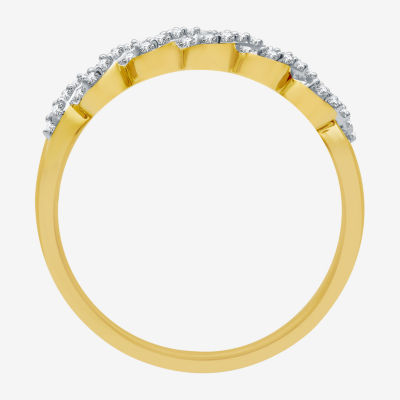 I Said Yes (H-I / I1) Womens 1/4 CT. T.W. Lab Grown White Diamond Sterling Silver Anniversary Wedding Band