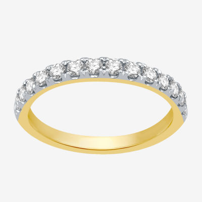 (H-I / I1) 2MM 1/2 CT. T.W. Lab Grown White Diamond 10K Gold Wedding Band
