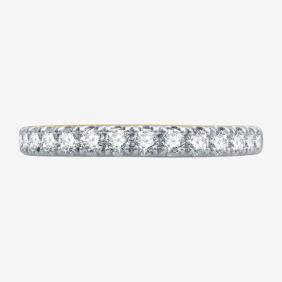 (H-I / I1) 2MM 1/2 CT. T.W. Lab Grown White Diamond 10K Gold Wedding Band