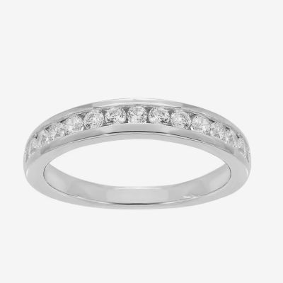 Grown With Love (H-I / Si1-Si2) 1/2 CT. T.W. Lab Grown White Diamond 14K White Gold Wedding Band