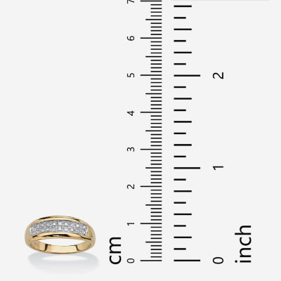 2MM 1/8 CT. T.W. Natural White Diamond 18K Gold Over Silver Band