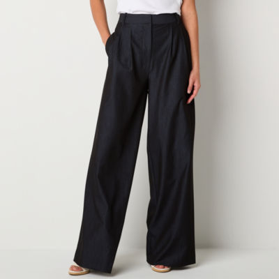 Worthington Womens Wide Leg Palazzo Pant-Tall