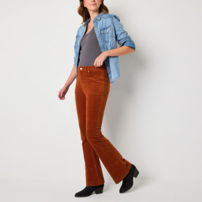 a.n.a Womens High Rise Flare Corduroy Pant