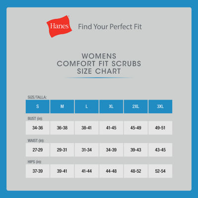 Hanes Womens Tag Free Moisture Wicking Scrub Jackets