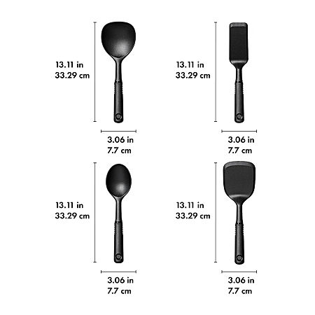 OXO Good Grips Mini 4-pc. Kitchen Utensil Set, One Size, Black