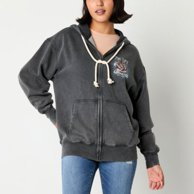 Arizona Juniors Womens Long Sleeve Zipper Hoodie