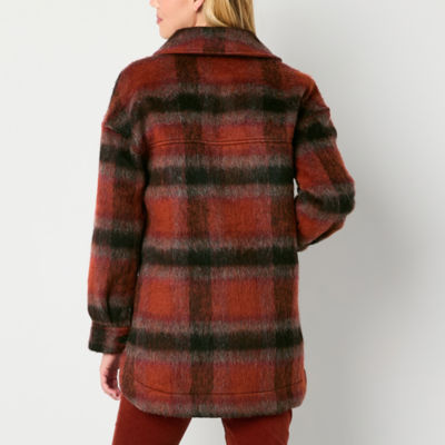 a.n.a Plaid Midweight Shirt Jacket