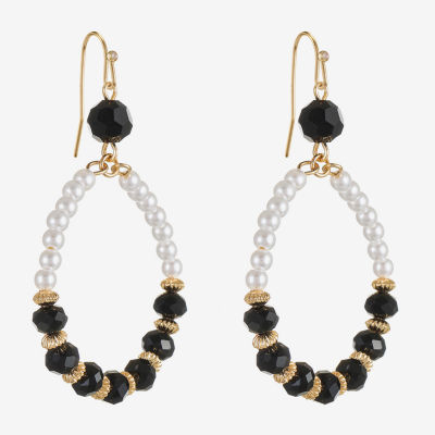 Mixit Beaded Glass Hoop Earrings