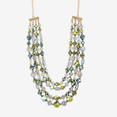 Liz Claiborne Layered 17 Inch Rolo Statement Necklace