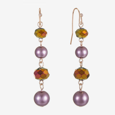 Liz Claiborne Linear Womens Drop Earrings