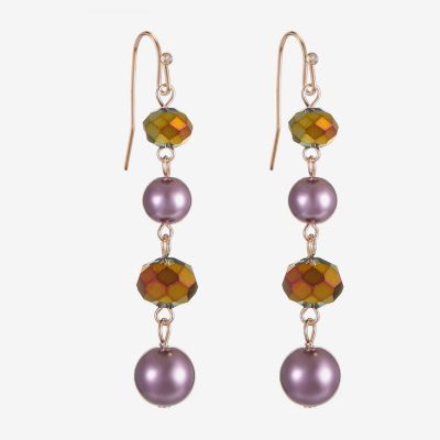 Liz Claiborne Linear Womens Drop Earrings