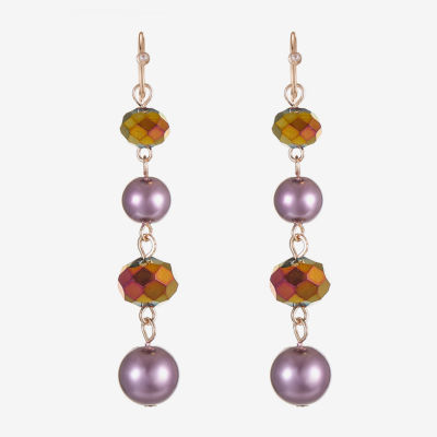 Liz Claiborne Linear Womens Drop Earrings