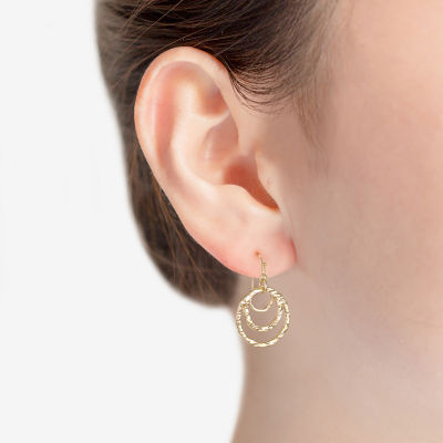 Liz Claiborne Womens Round Drop Earrings