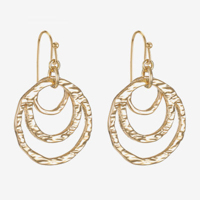 Liz Claiborne Womens Round Drop Earrings