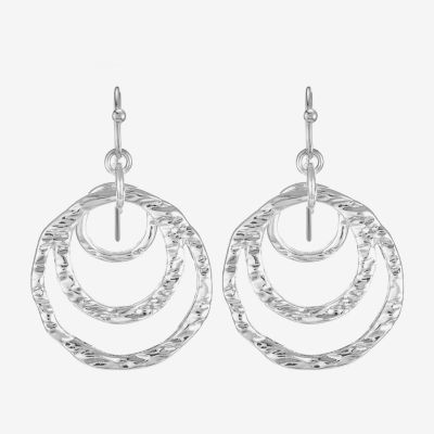 Liz Claiborne Womens Round Drop Earrings
