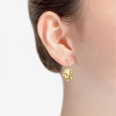 Liz Claiborne Hammered Drop Earrings