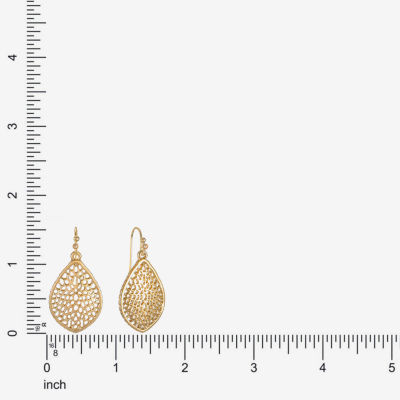 Liz Claiborne Filigree Womens Drop Earrings