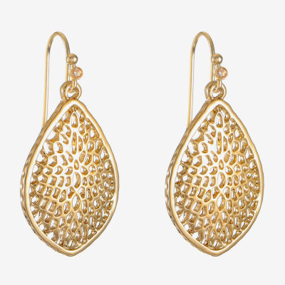 Liz Claiborne Filigree Womens Drop Earrings
