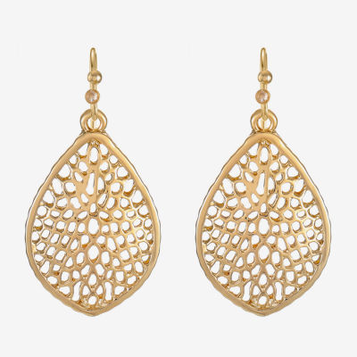 Liz Claiborne Filigree Womens Drop Earrings