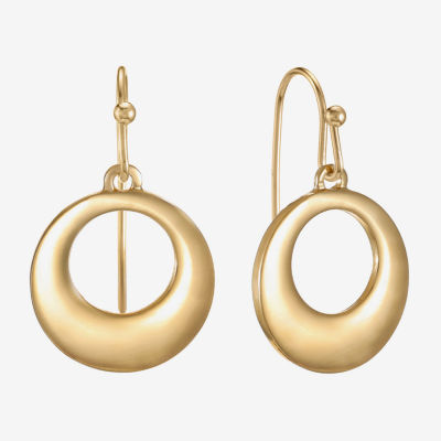 Liz Claiborne Womens Round Drop Earrings