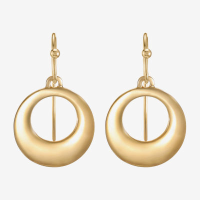Liz Claiborne Womens Round Drop Earrings