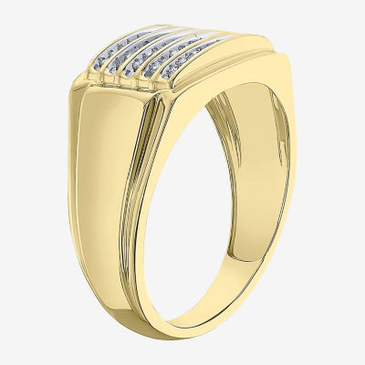 Mens CT. T.W. Natural Diamond 10K Gold Fashion Ring