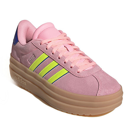 adidas Vl Court Bold Big Girls Sneakers, 7 Medium, Pink