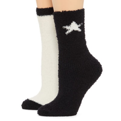 Mixit Cozy 2 Pair Crew Socks Womens