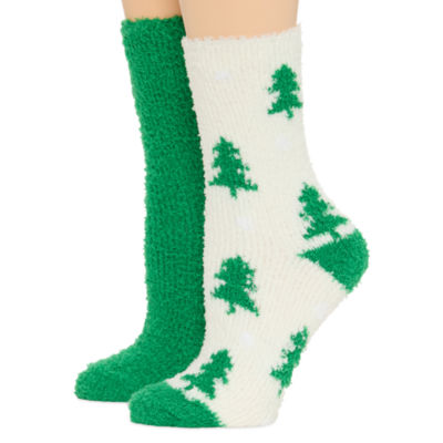 Mixit Cozy Womens 2 Pair Crew Socks