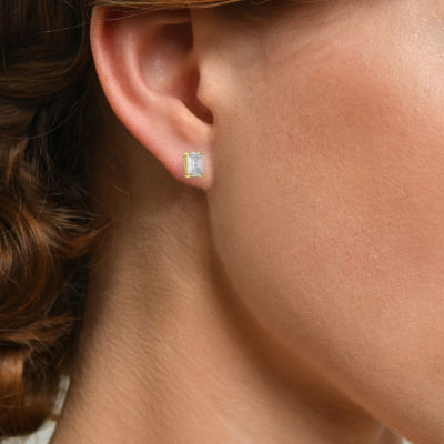 Yes, Please! Womens 2-pc. Lab Created White Sapphire 14K Gold Over Silver Necklace Set