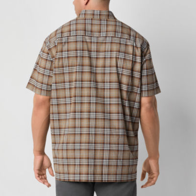 mutual-weave-big-and-tall-mens-classic-fit-short-sleeve-checked-button