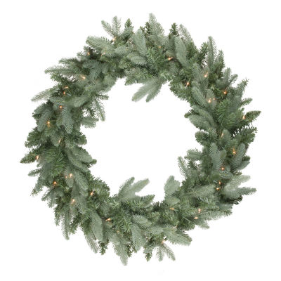 Pre-Lit Washington Frasier Fir Artificial Christmas Wreath - 36-Inch  Clear Lights