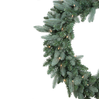 Pre-Lit Washington Frasier Fir Artificial Christmas Wreath - 36-Inch  Clear Lights