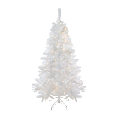 7.5' Pre-Lit Medium Iridescent Pine Artificial Christmas Tree - Multi-Color LED Lights